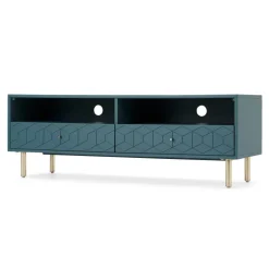 Mueble multimedia Hedra – Azul Cerceta