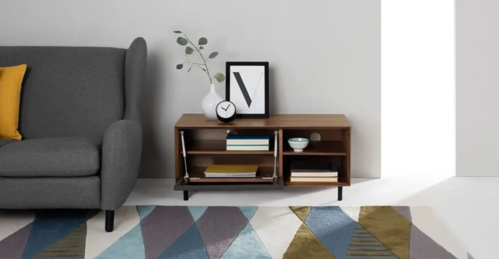 Mueble multimedia Luther – Nogal