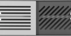 Mueble multimedia Pointillee – Gris y blanco