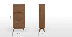 Mueble zapatero Jenson – Roble oscuro