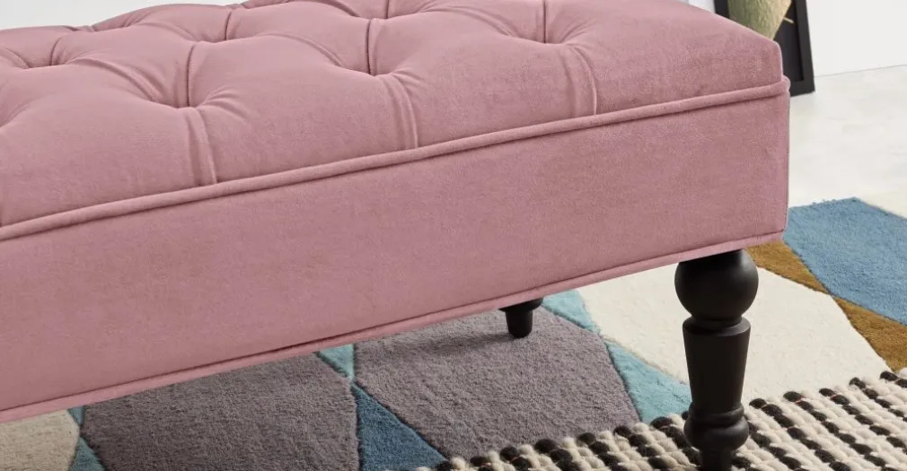 Otomana Bouji – Terciopelo rosa empolvado