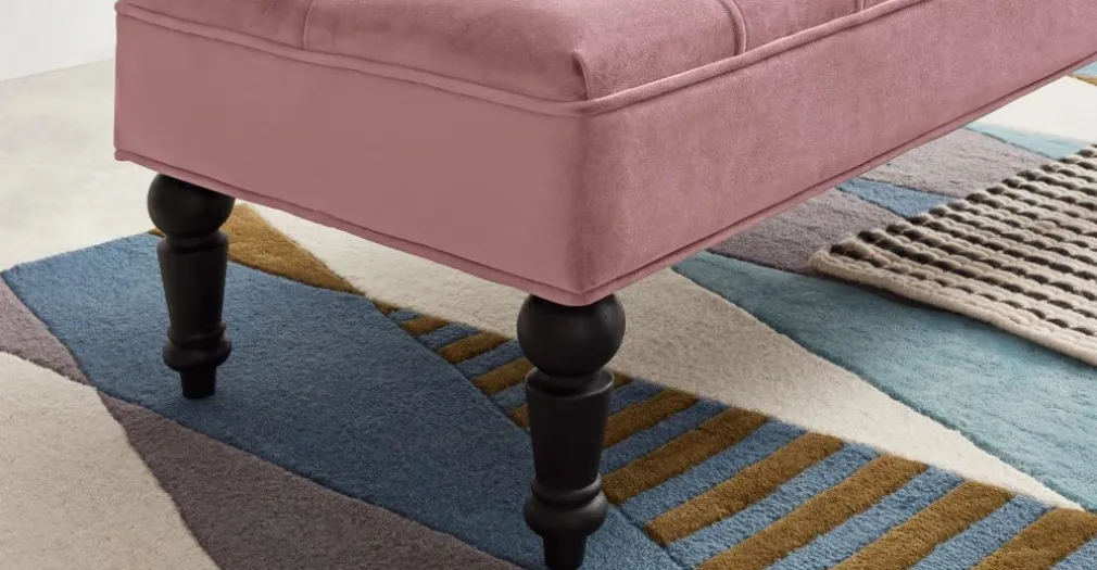Otomana Bouji – Terciopelo rosa empolvado