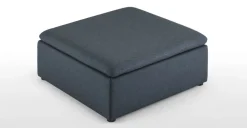 Otomana para Sofá Modular Victor – Azul Lino