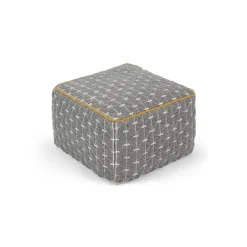 Puf Geométrico Maddox – Gris