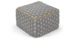 Puf Geométrico Maddox – Gris