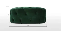 Puf Redondo Grande Hampton – Verde Pino