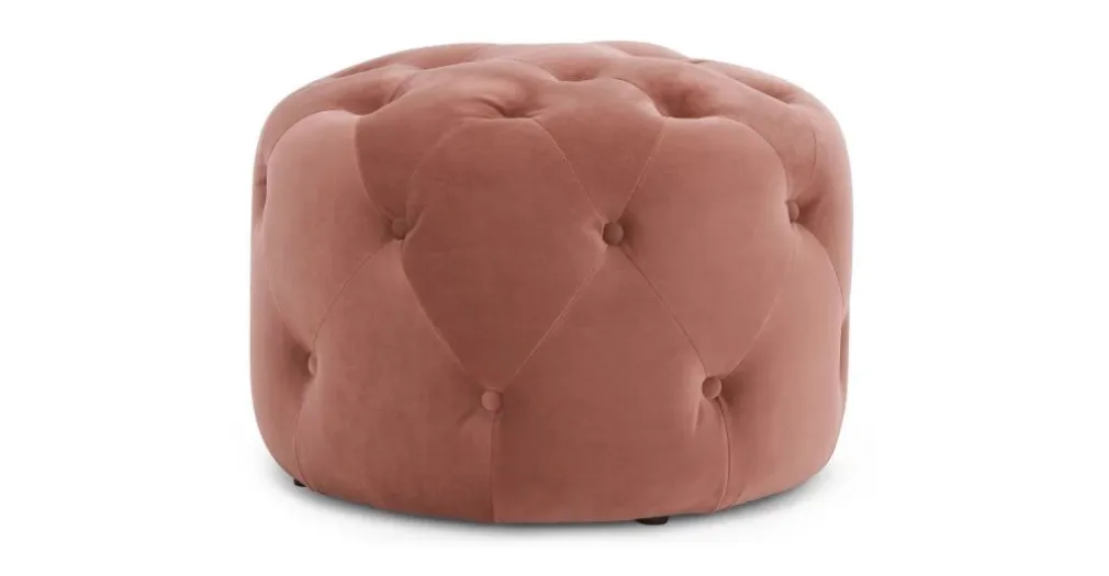 Puf Redondo Pequeño Hampton – Palo Rosa