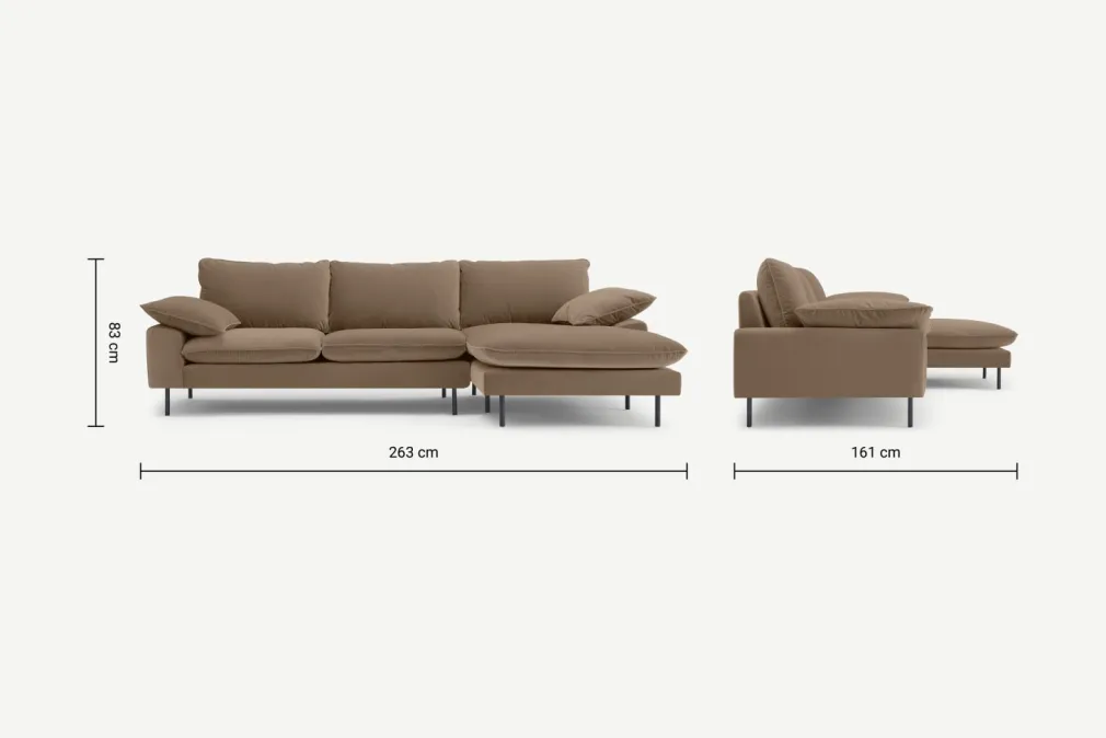 Seccional con Chaise Longue a la Derecha Fallyn – Visón