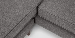 Seccional con Chaise Longue a la Derecha Helena – Gris Humo