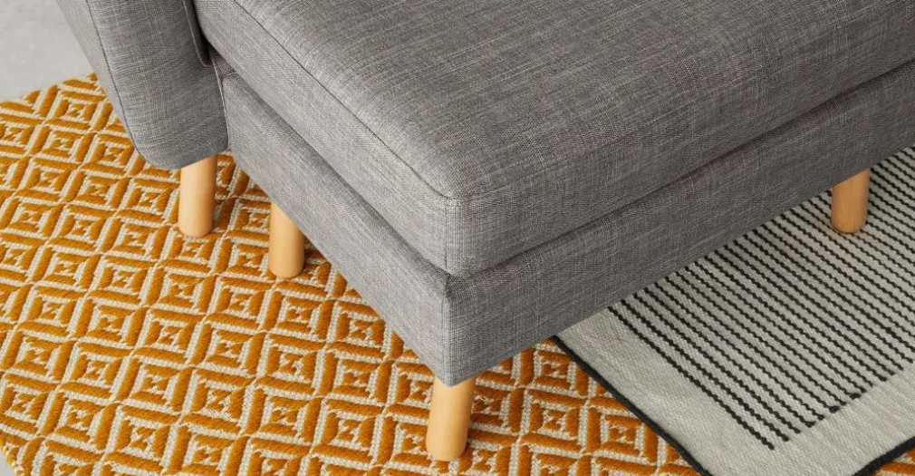 Seccional con Chaise Longue a la Derecha Lottie – Gris Tiza
