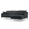 Seccional con Chaise Longue a la Derecha Mendini – Gris Antracita
