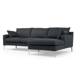Seccional con Chaise Longue a la Derecha Mendini – Gris Antracita