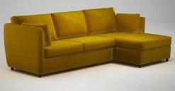 Seccional con Chaise Longue a la Derecha Milner – Amarillo Azafrán