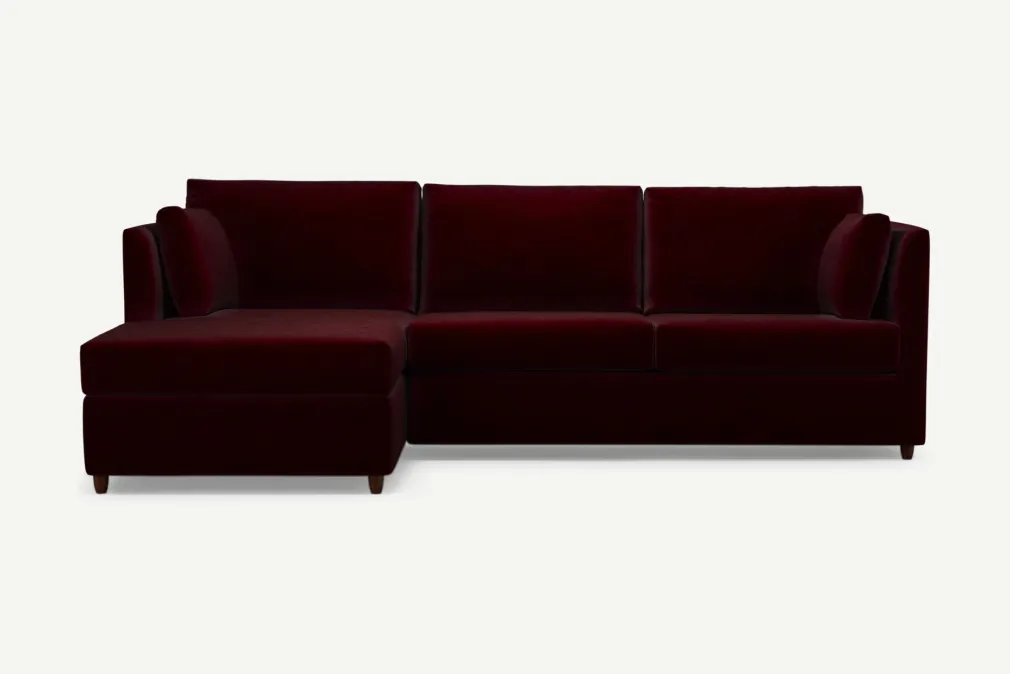 Seccional con Chaise Longue a la Derecha Milner – Borgoña