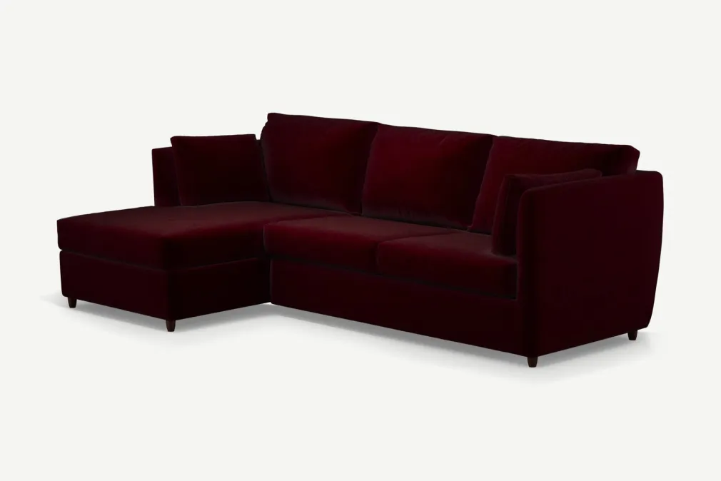 Seccional con Chaise Longue a la Derecha Milner – Borgoña