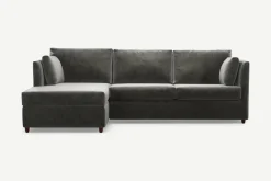 Seccional con Chaise Longue a la Derecha Milner – Gris Acero