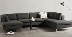 Seccional con Chaise Longue a la Derecha Monterosso – Gris Marengo