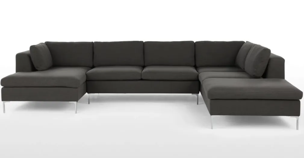 Seccional con Chaise Longue a la Derecha Monterosso – Gris Marengo