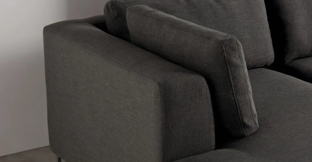 Seccional con Chaise Longue a la Derecha Monterosso – Gris Marengo