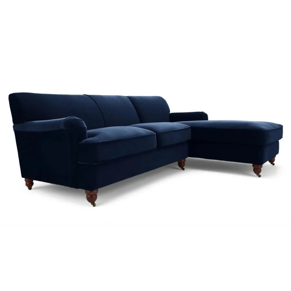 Seccional con Chaise Longue a la Derecha Orson – Rosa Vintage