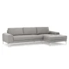 Seccional con Chaise Longue a la Derecha Vittorio – Gris Perla