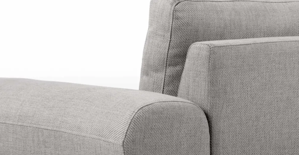 Seccional con Chaise Longue a la Derecha Vittorio – Gris Perla