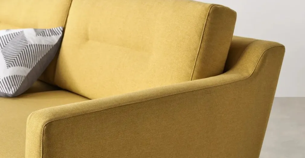 Seccional con Chaise Longue a la Derecha Walker – Amarillo