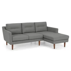 Seccional con Chaise Longue a la Derecha Walker – Gris