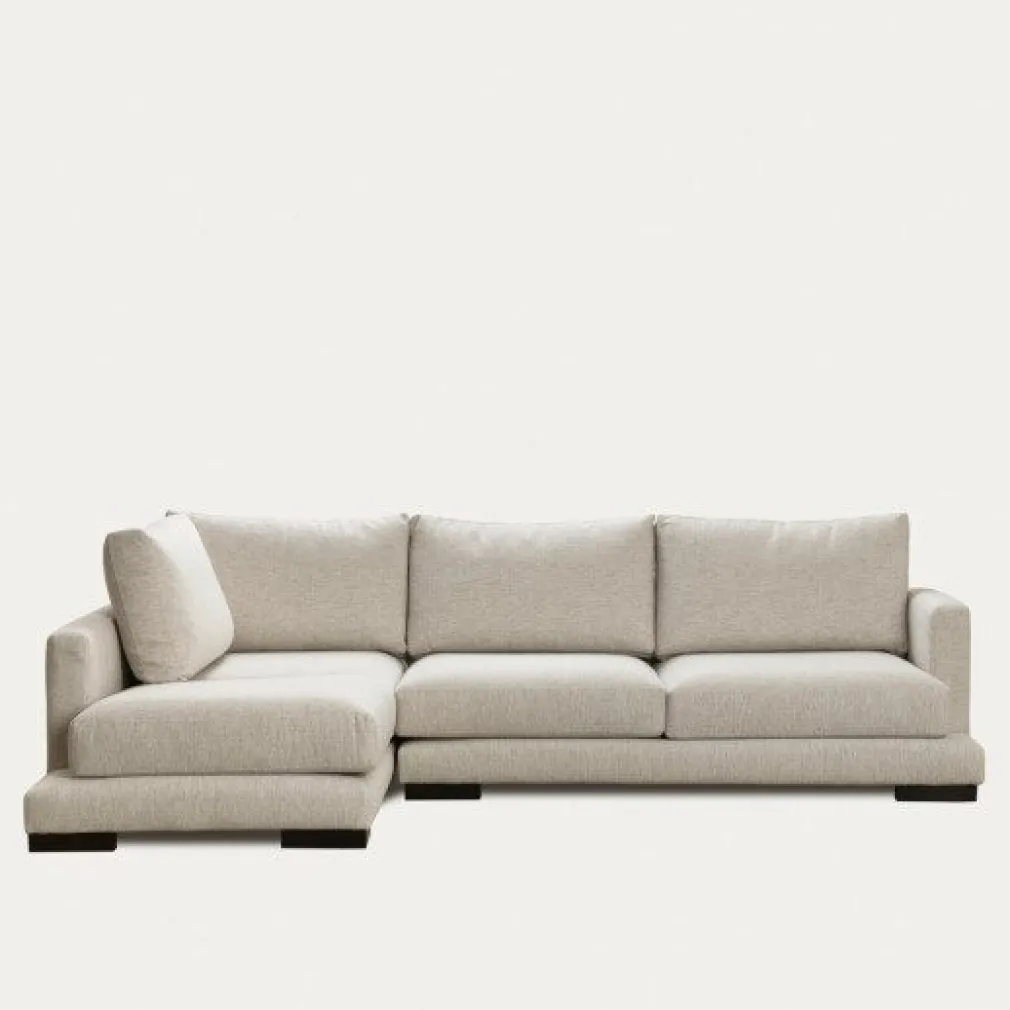 Seccional con Chaise Longue a la Izquierda Crate – Beige
