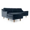 Seccional con Chaise Longue a la Izquierda Dallas – Azul Marino