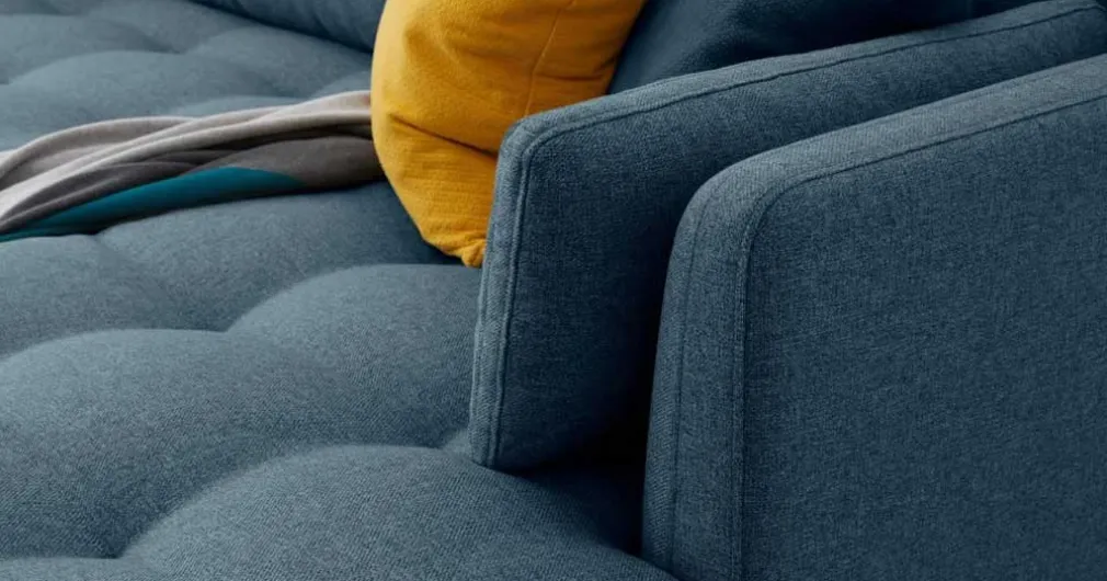Seccional con Chaise Longue a la Izquierda Harlow – Azul