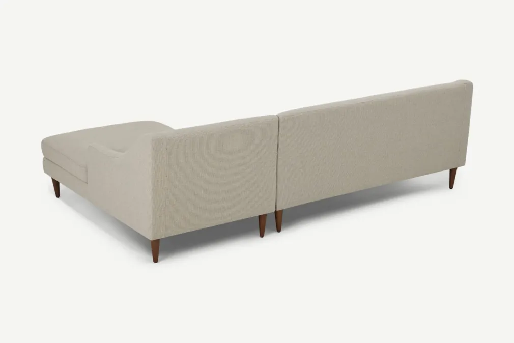Seccional con Chaise Longue a la Izquierda Herton – Beige Cebada