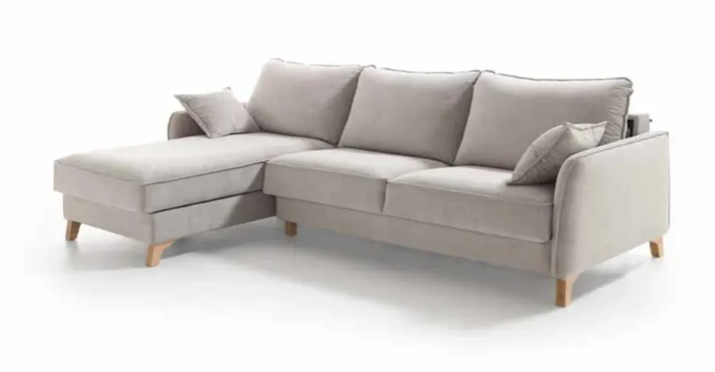 Seccional con Chaise Longue a la Izquierda Litchy – Blanco