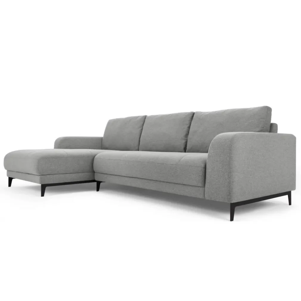 Seccional con Chaise Longue a la Izquierda Luciano – Gris Montaña