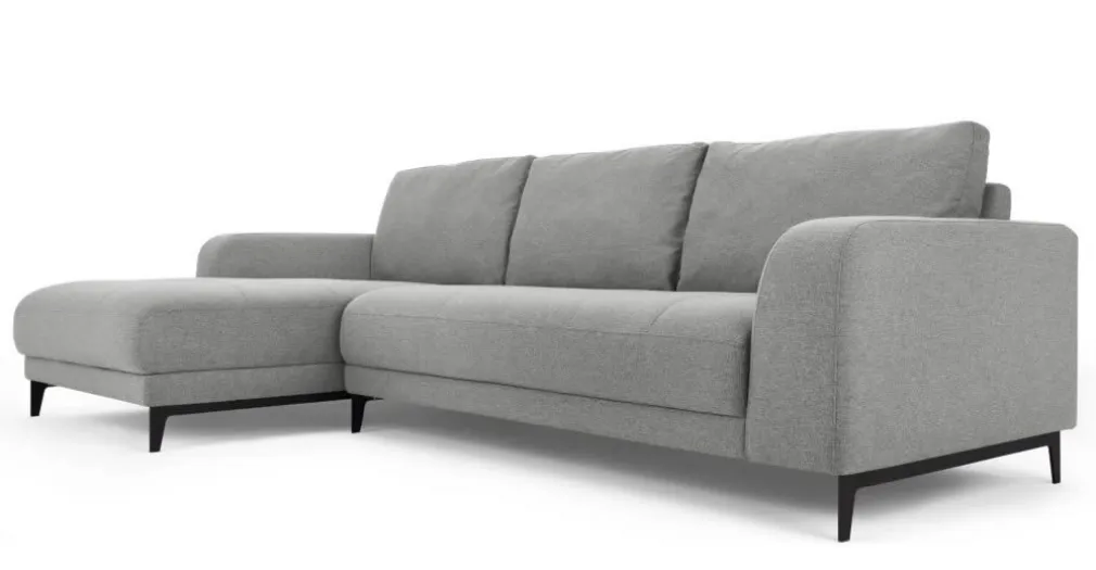 Seccional con Chaise Longue a la Izquierda Luciano – Gris Montaña