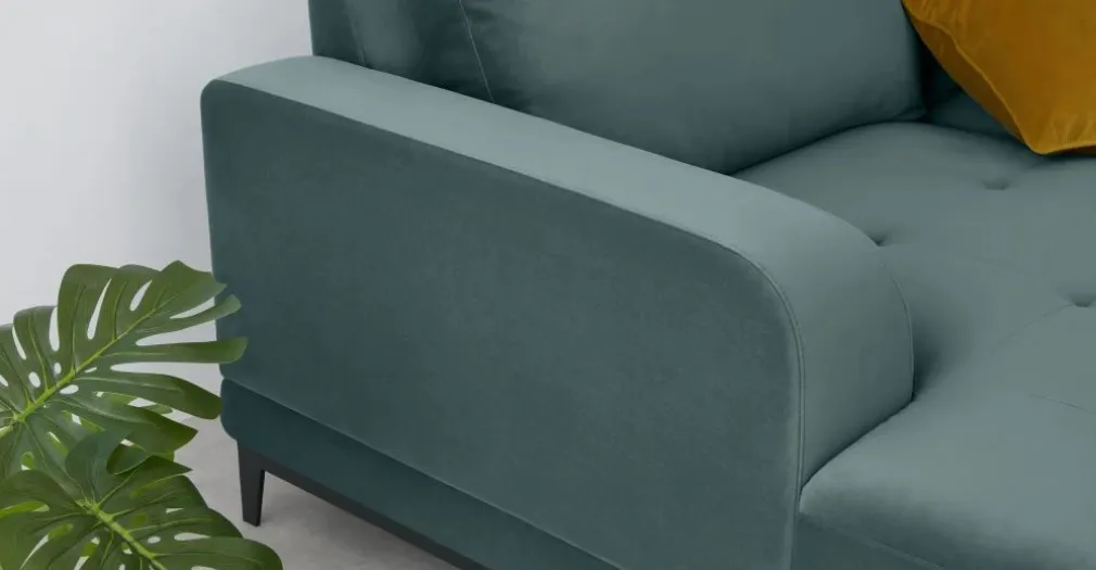Seccional con Chaise Longue a la Izquierda Luciano – Verde