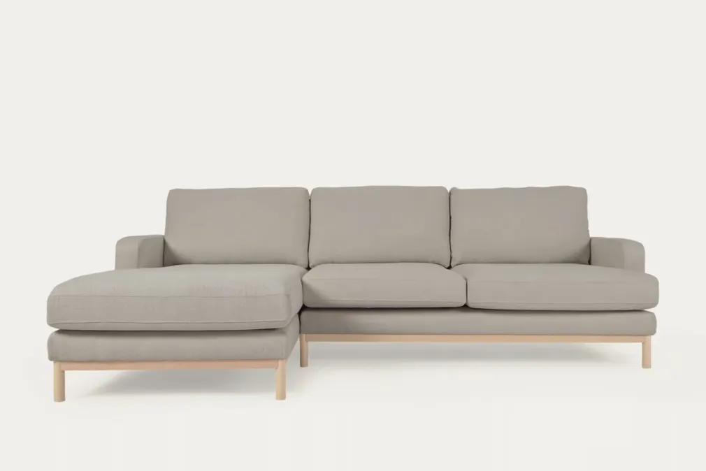 Seccional con Chaise Longue a la Izquierda Mihaela – Gris