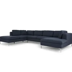 Seccional con Chaise Longue a la Izquierda Monterosso – Azul Tormenta