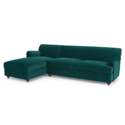 Seccional con Chaise Longue a la Izquierda Orson – Rosa Vintage