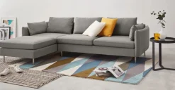 Seccional con Chaise Longue a la Izquierda Vento – Gris Manhattan