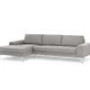 Seccional con Chaise Longue a la Izquierda Vittorio – Gris Perla