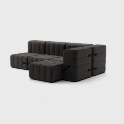 Seccional 2 Cuerpos con Chaise Longue a la Derecha Curt