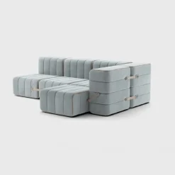 Seccional 2 Cuerpos con Chaise Longue a la Derecha Curt
