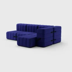 Seccional 2 Cuerpos con Chaise Longue a la Derecha Curt