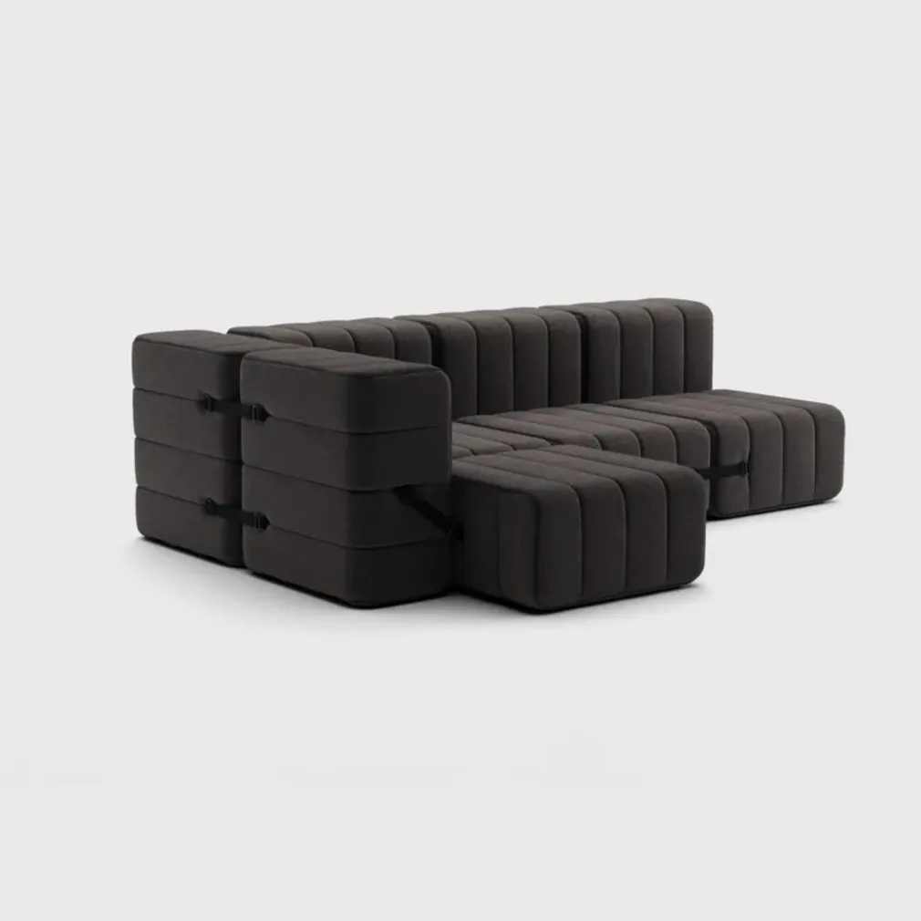 Seccional 2 Cuerpos con Chaise Longue a la Izquierda Curt