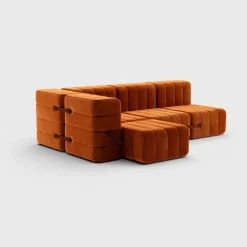 Seccional 2 Cuerpos con Chaise Longue a la Izquierda Curt
