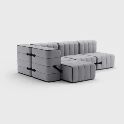 Seccional 2 Cuerpos con Chaise Longue a la Izquierda Curt