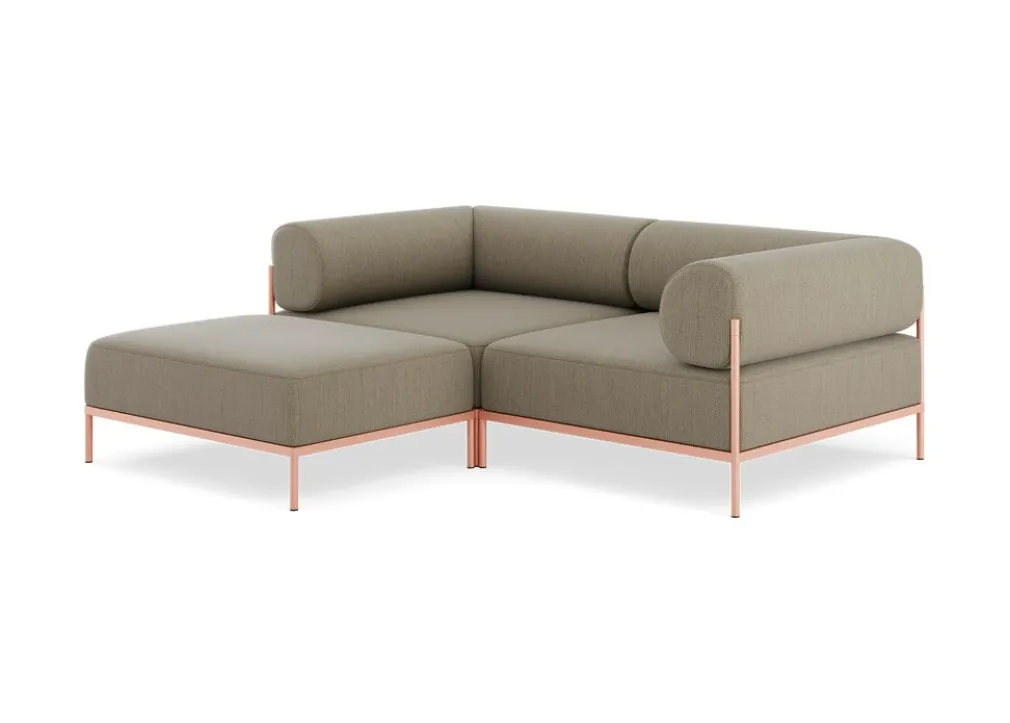 Seccional 2 Cuerpos con Chaise Longue a la Izquierda Noah