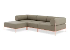 Seccional 3 Cuerpos con Chaise Longue a la Izquierda Noah