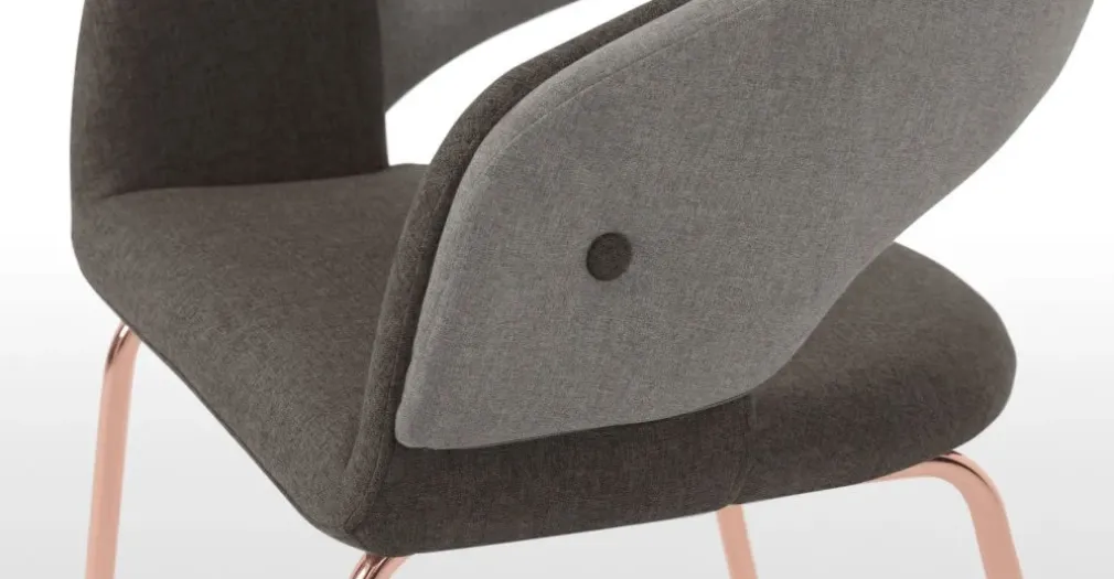 Silla Ayrmer – Gris y cobre